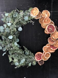 DIY Dried Orange Christmas Wreath - Second Act Blog